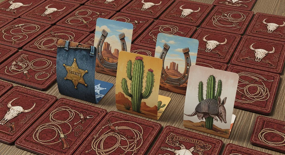 Saddlebag Memory matching card game